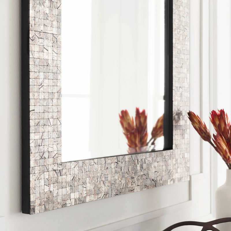 Nicolet Marble Mirror - Clearance by Boutique Rugs
