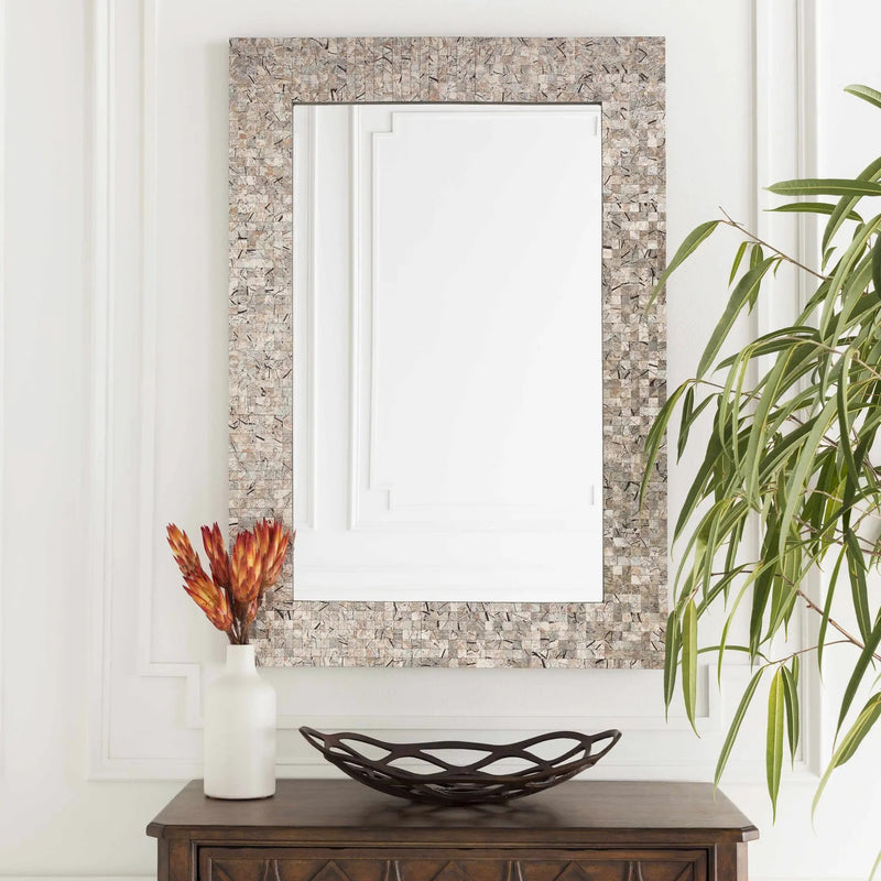 Nicolet Marble Mirror - Clearance by Boutique Rugs