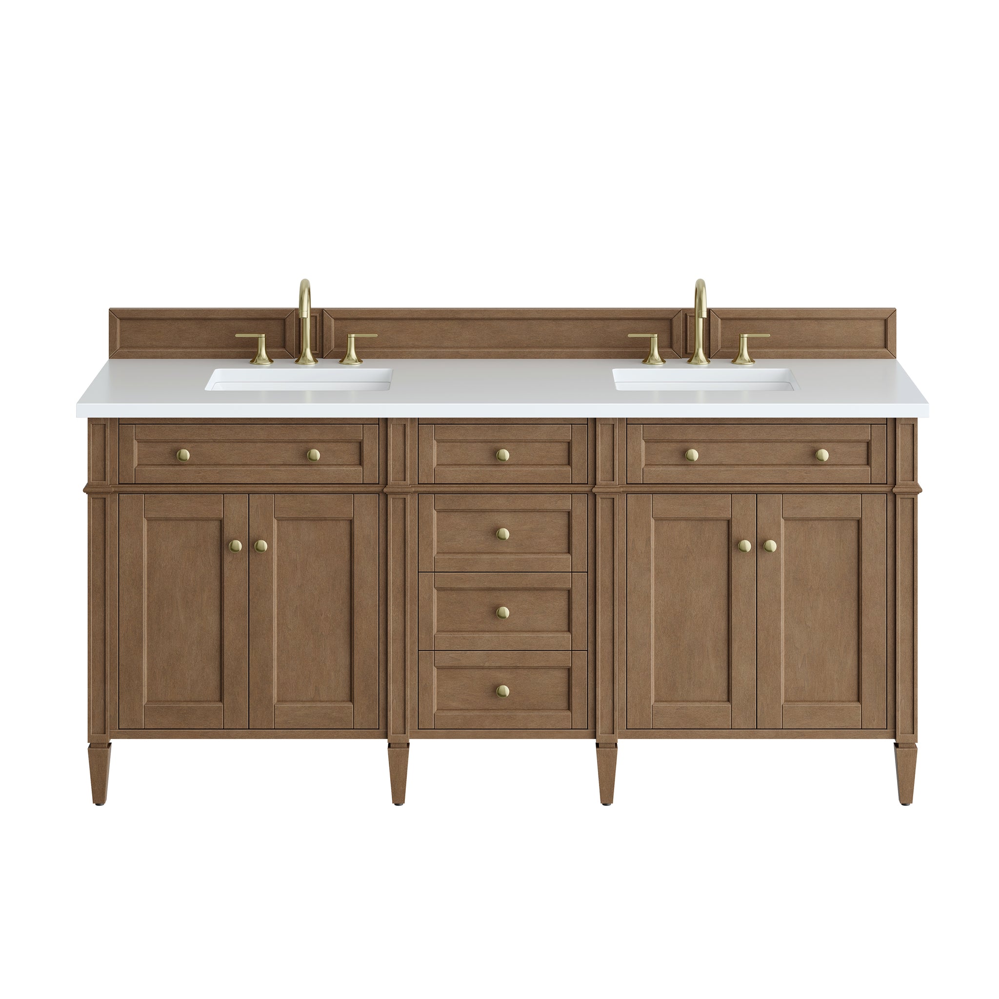James Martin Brittany 72" Double Bathroom Vanity, Pecan, view 35