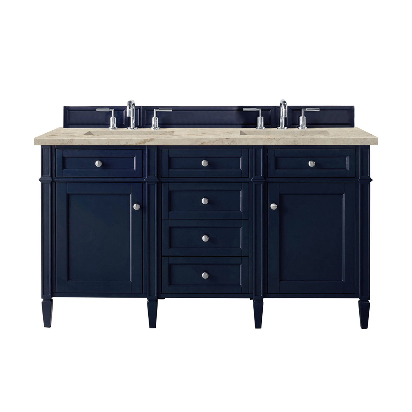 James Martin Brittany 60" Double Bathroom Vanity, Victory Blue, view 37
