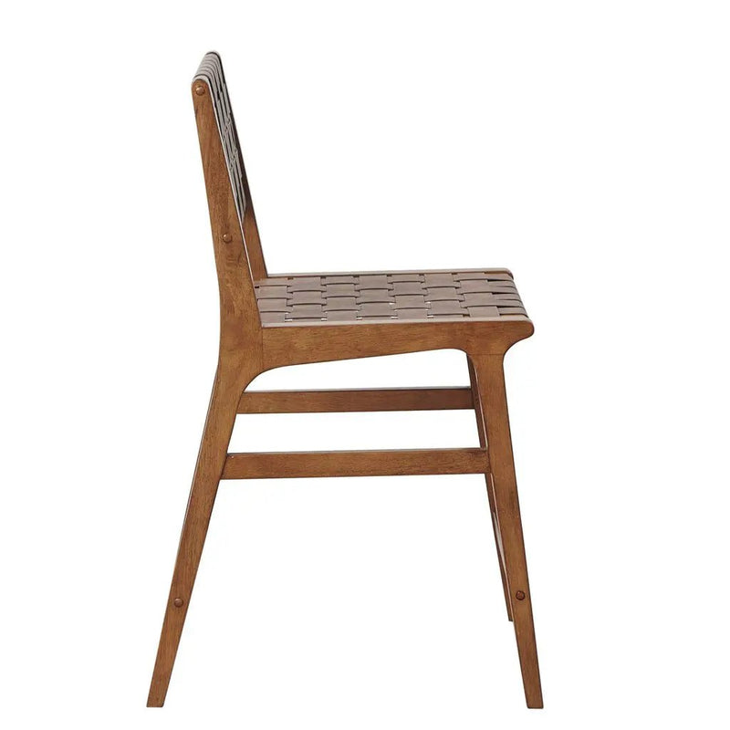 Nebuluxe Faux Leather Woven Counter Stool by HouseOfZazla