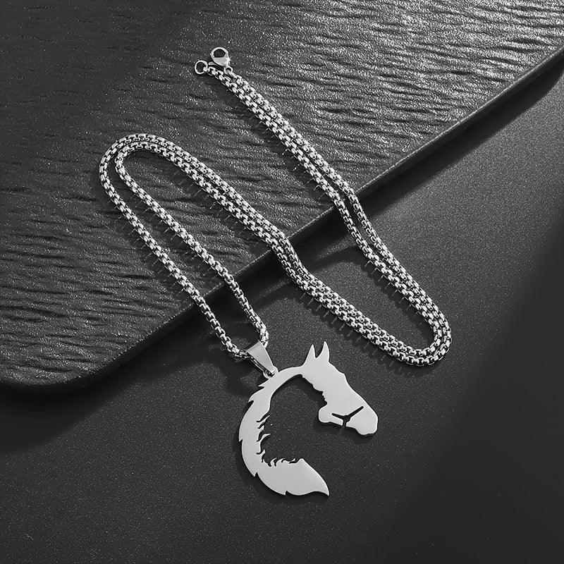 Necklace - Hollow Stainless Steel Pendant by House Of Avana