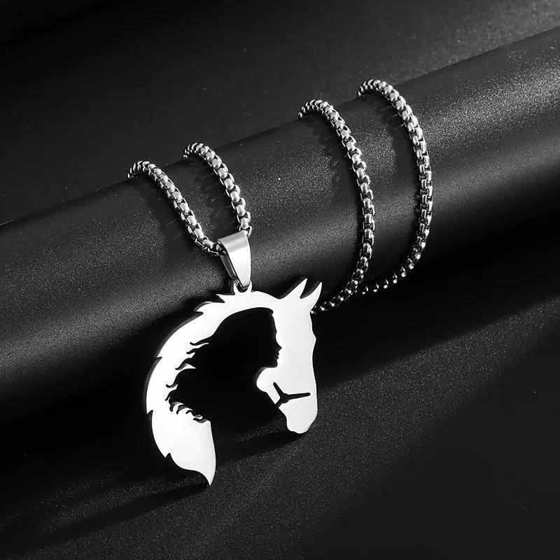 Necklace - Hollow Stainless Steel Pendant by House Of Avana