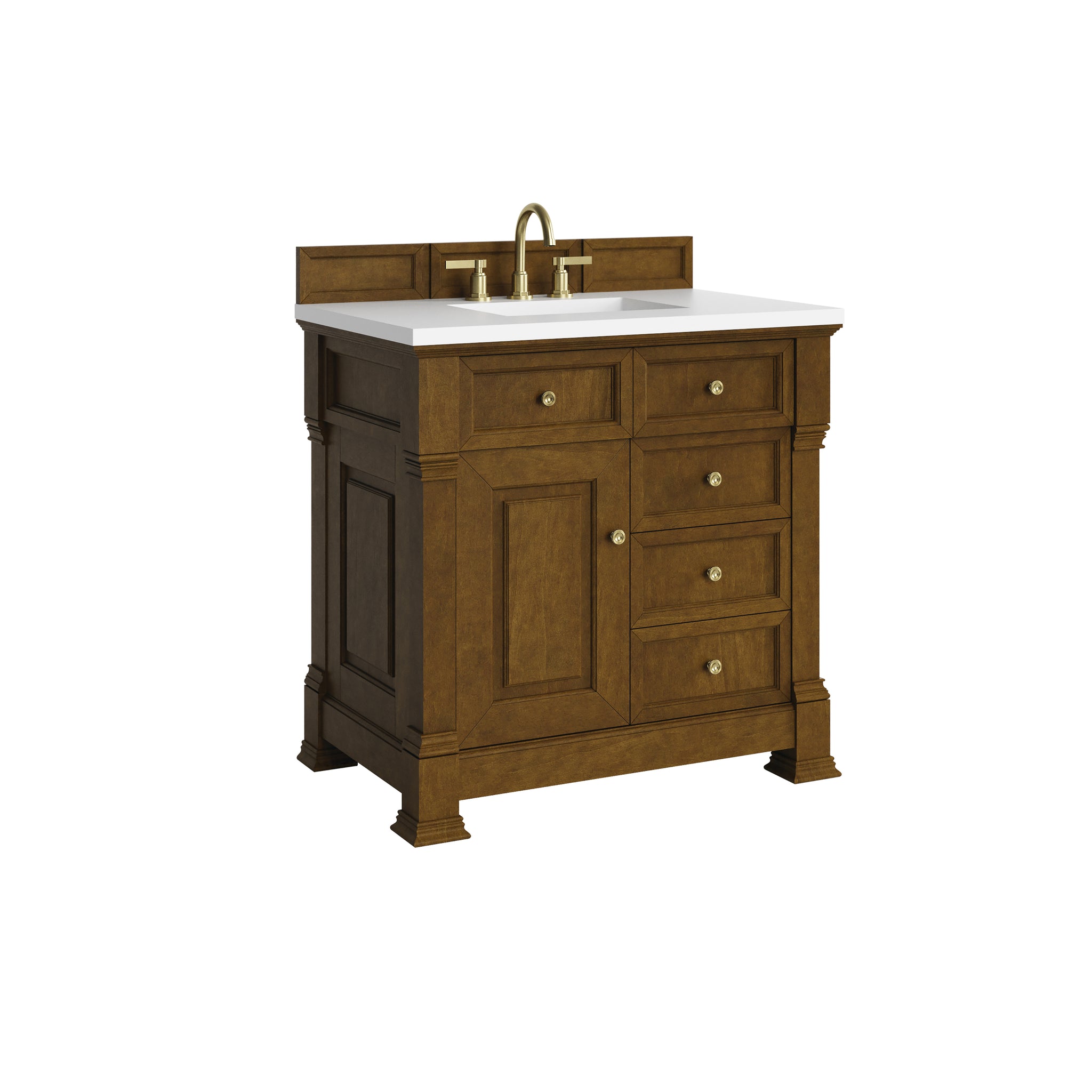 James Martin Brookfield 36" Single Bathroom Vanity, Honey Oak, view 29