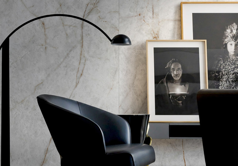 Neolith Himalaya Crystal Polished Sintered Stone Slab 125x63 room scene