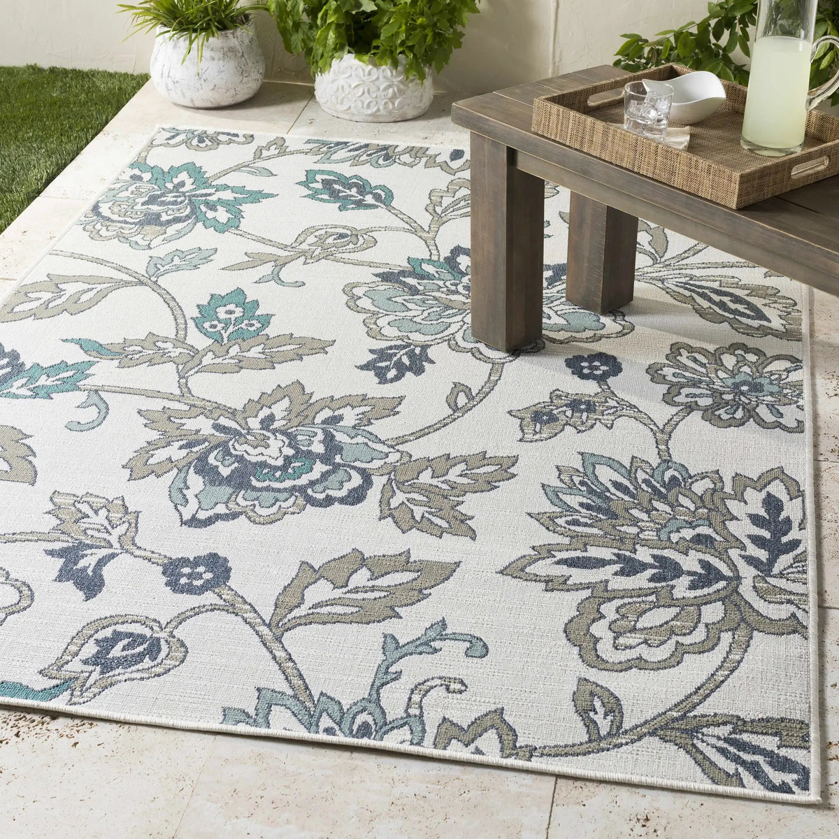 Neon Outdoor Area Rug - Clearance, installed in a room