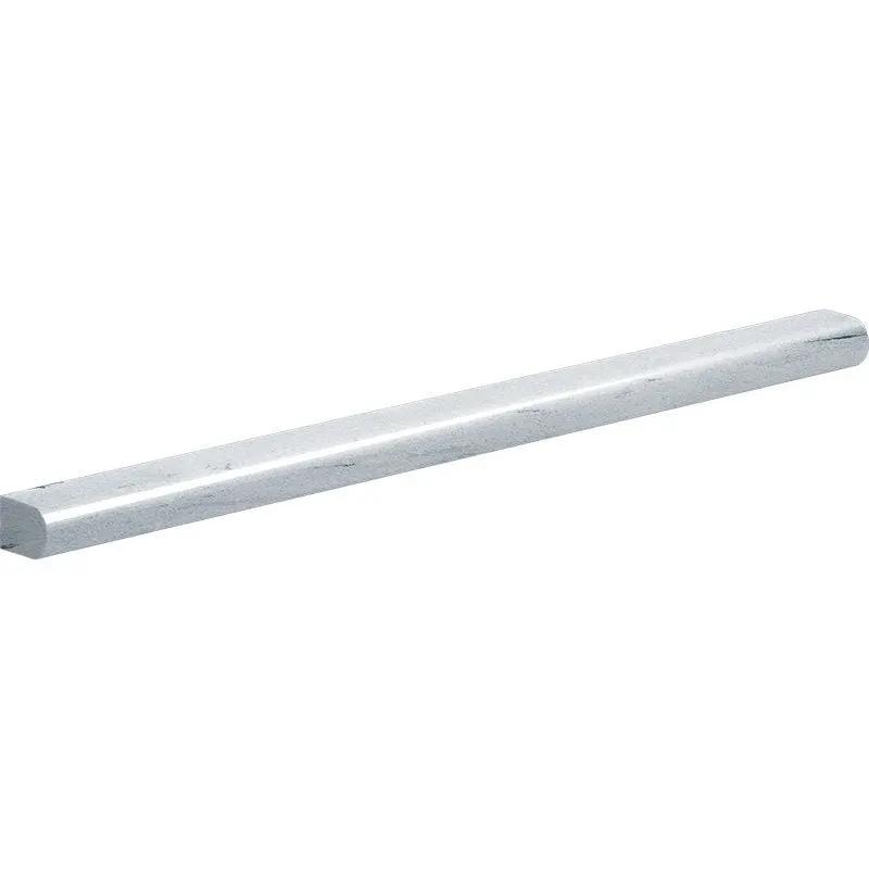 Neptune White Honed Pencil Liner Marble Moldings 1/2x12 by Stonetiledepot