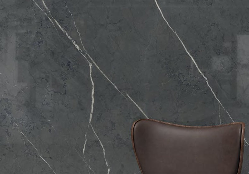 Nero Imperiale Matte Porcelain Slab 64x128 room scene