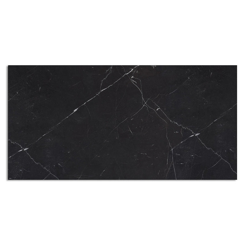 Nero Marquina Premium Polished Marble Tiles 12x24 Marble Polished 12x24 Tiles