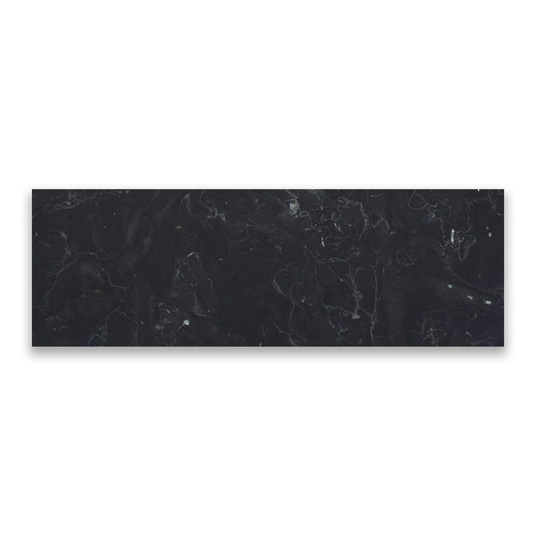 Nero Marquina Premium Polished Marble Tiles 4x12