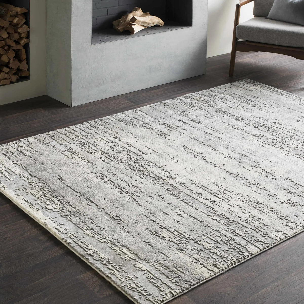 Nesmith Updated Traditional Tibetan Rug, installed in a room