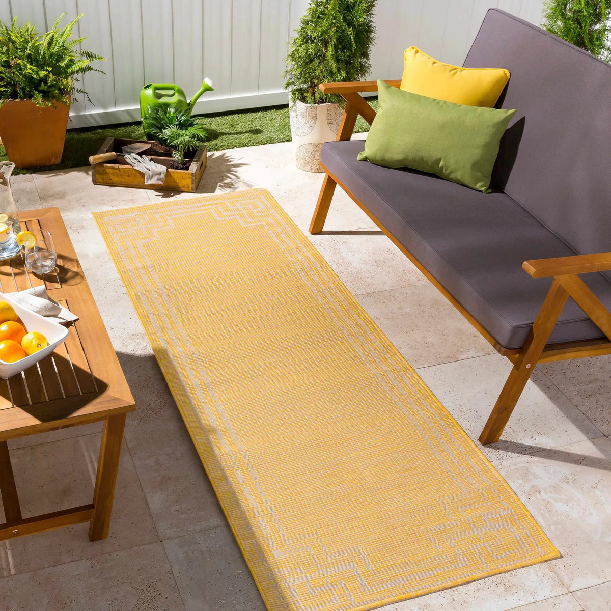 Netley Flatweave Outdoor Area Carpet - Clearance, installed in a room 2
