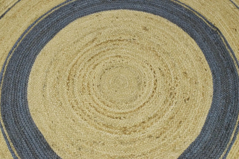 100% ALL NATURAL FIBER HAND BRAIDED BOHO ROUND JUTE RUG | JR25R by The Rug Decor