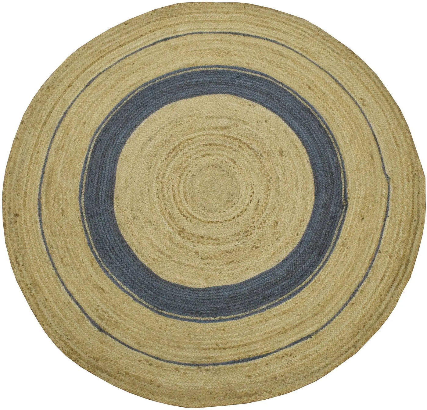 100% ALL NATURAL FIBER HAND BRAIDED BOHO ROUND JUTE RUG | JR25R by The Rug Decor