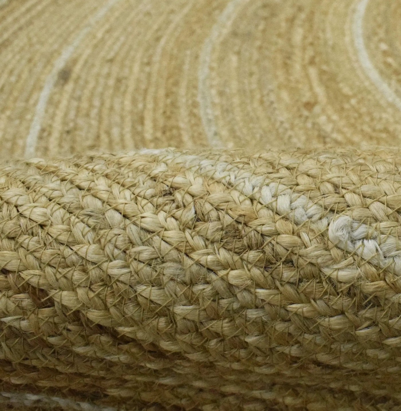 100% ALL NATURAL FIBER HAND BRAIDED BOHO ROUND JUTE RUG | JR5 by The Rug Decor