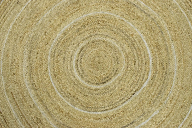 100% ALL NATURAL FIBER HAND BRAIDED BOHO ROUND JUTE RUG | JR5 by The Rug Decor