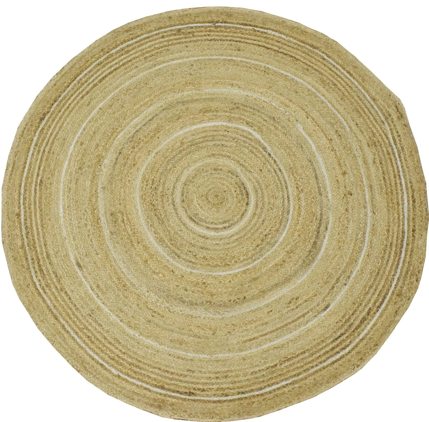 100% ALL NATURAL FIBER HAND BRAIDED BOHO ROUND JUTE RUG | JR5 by The Rug Decor