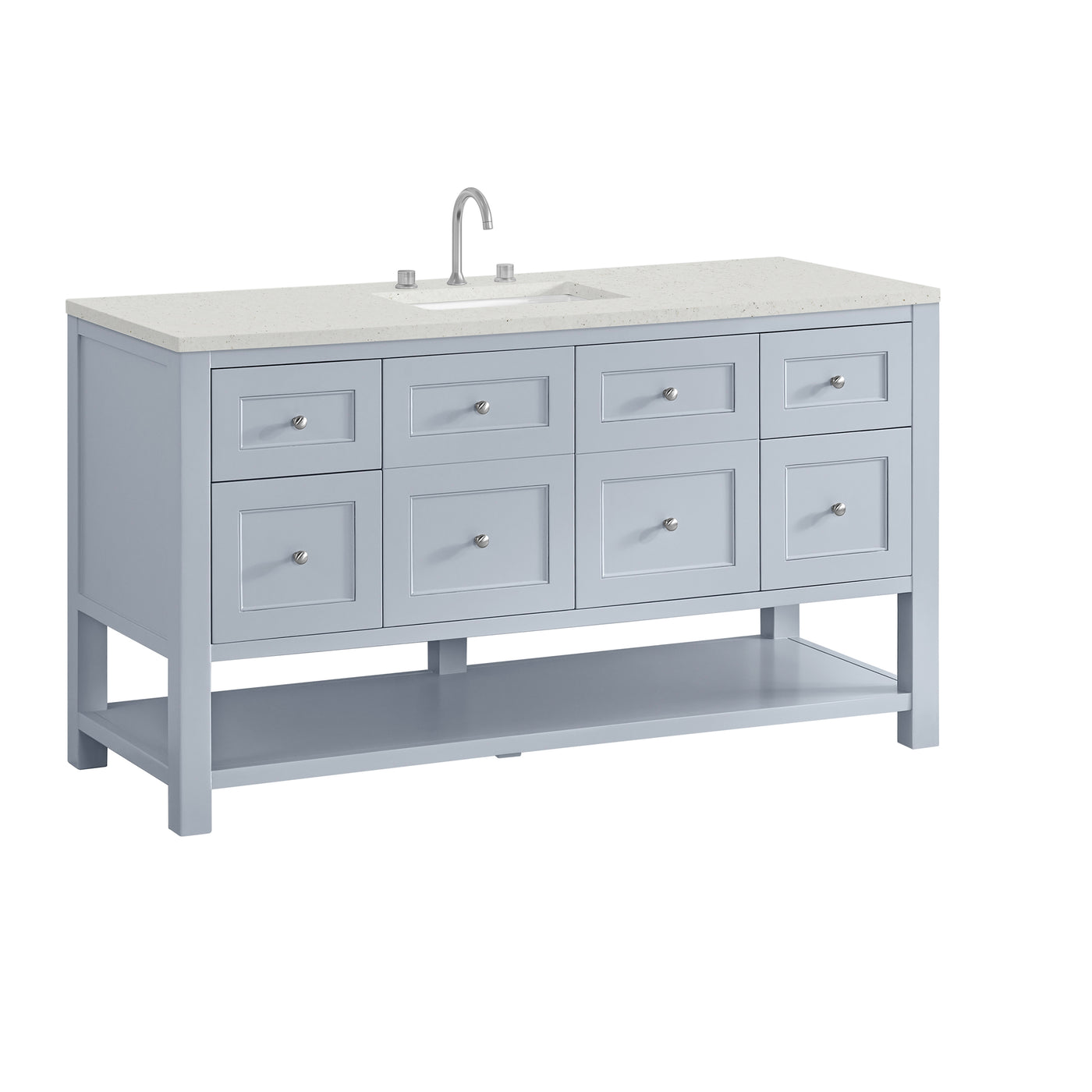 James Martin Breckenridge 60" Single Bathroom Vanity, Serenity Blue, view 30