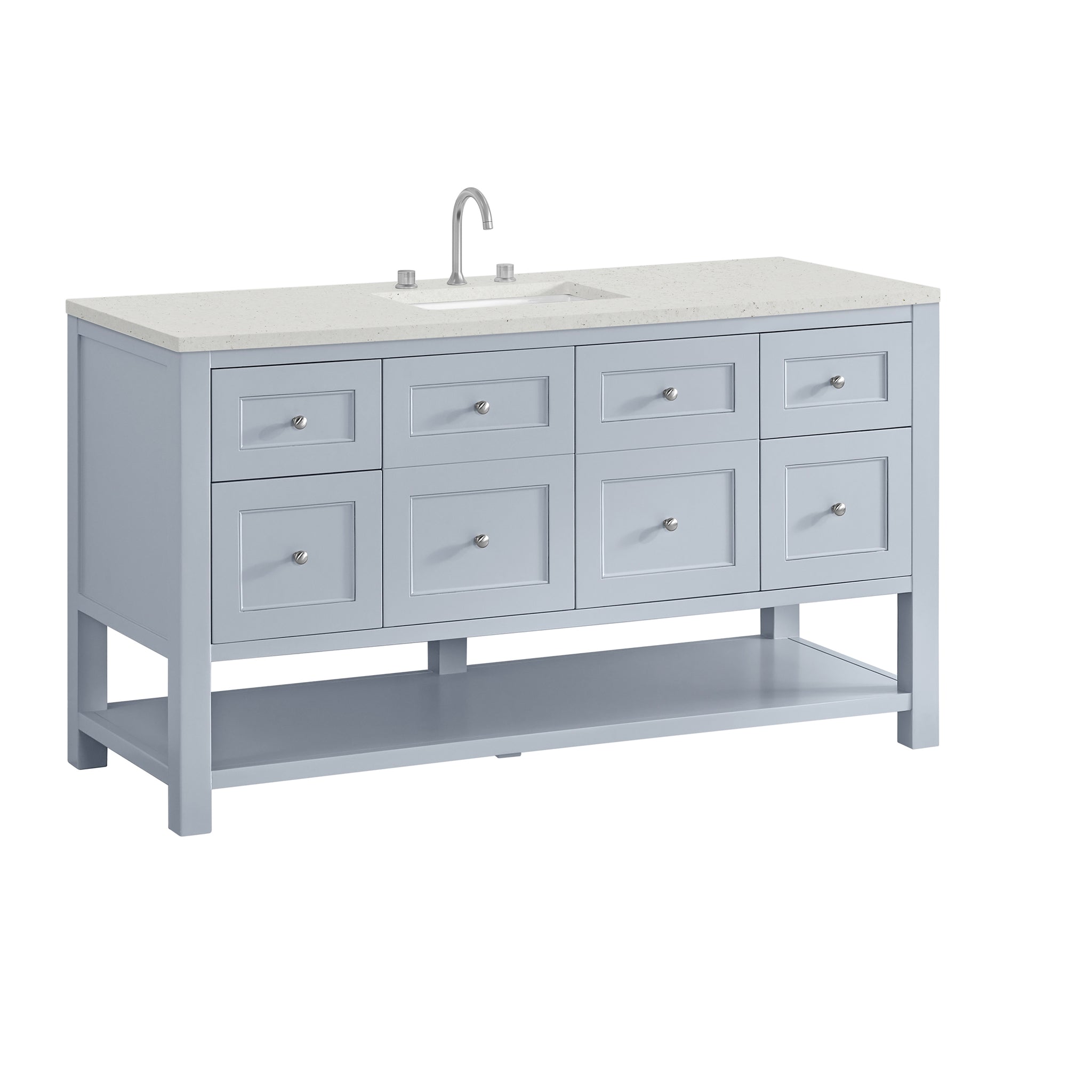 James Martin Breckenridge 60" Single Bathroom Vanity, Serenity Blue, view 30