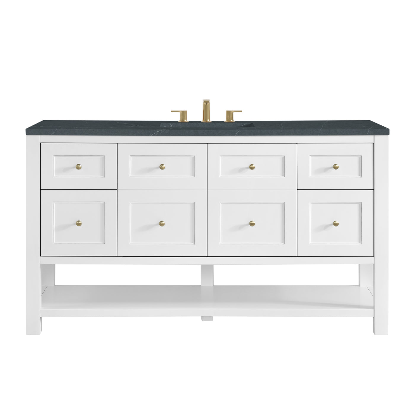 James Martin Breckenridge 60" Single Bathroom Vanity, Bright White, view 33
