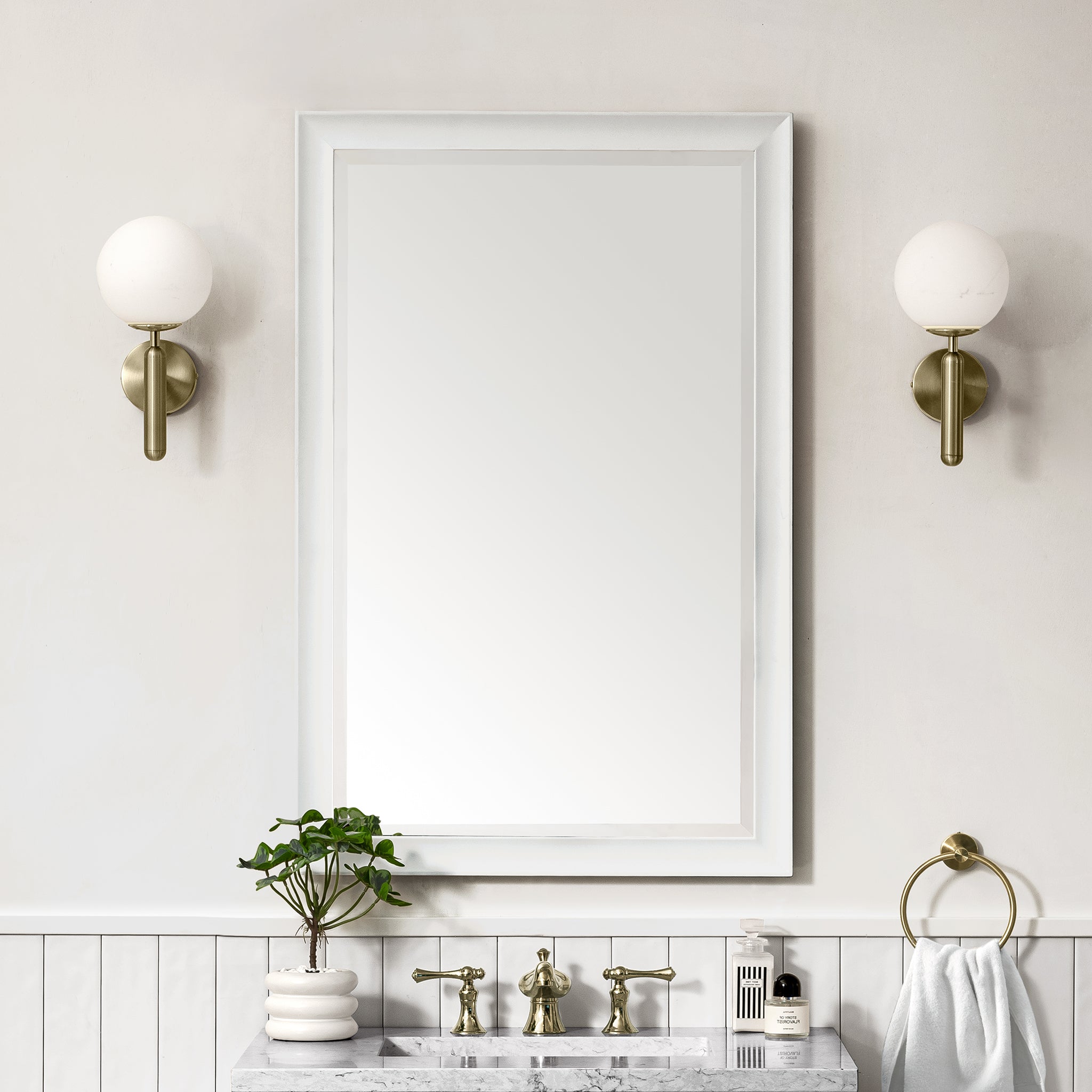 James Martin Glenbrooke 26" Mirror, Bright White, view 5
