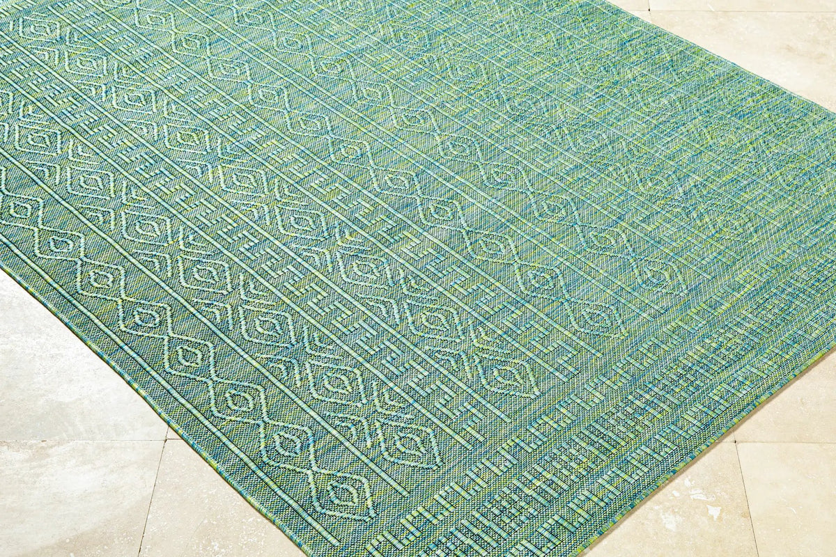 Nuela Green Outdoor Area Rug - Clearance, photo 6 of 6