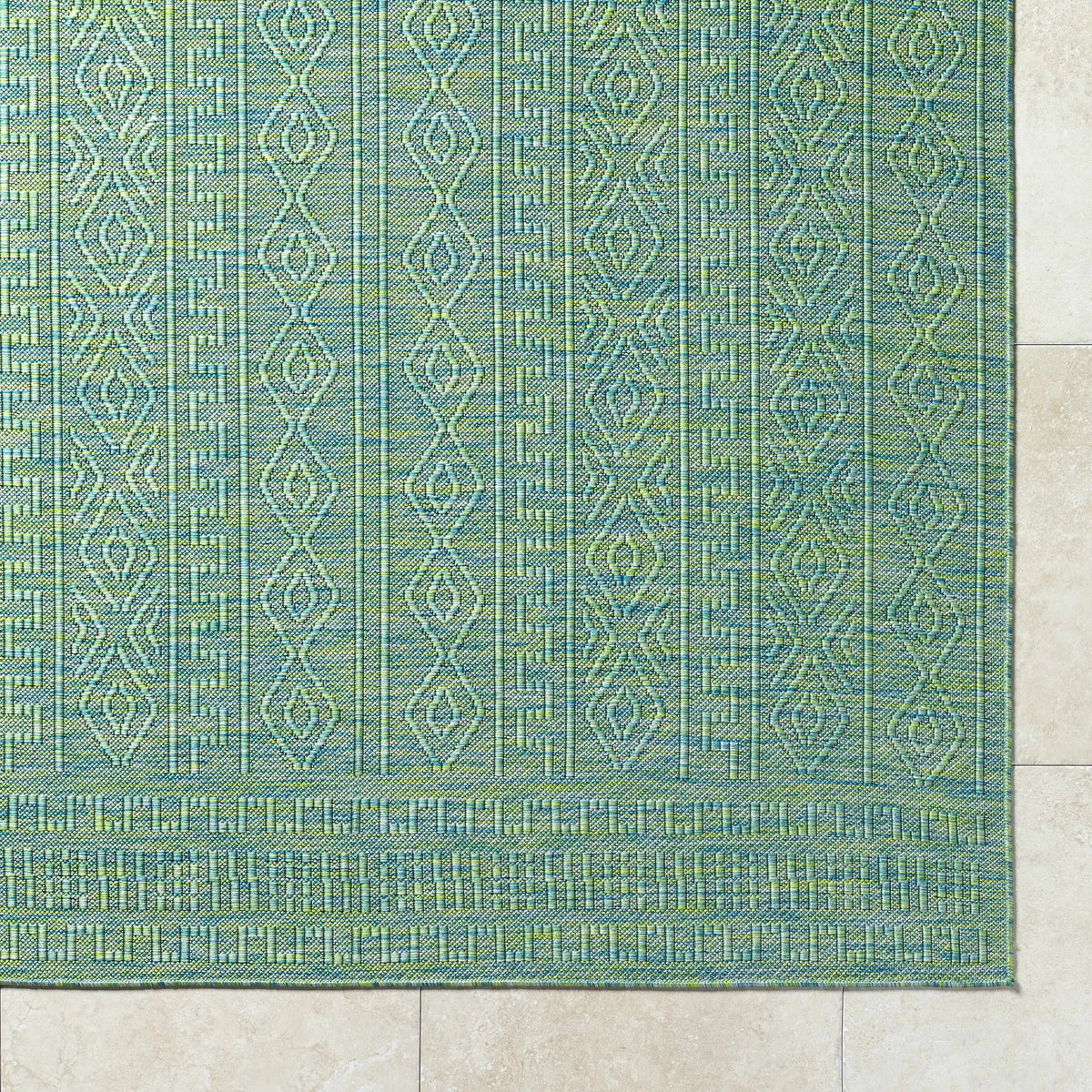 Nuela Green Outdoor Area Rug - Clearance, photo 5 of 6