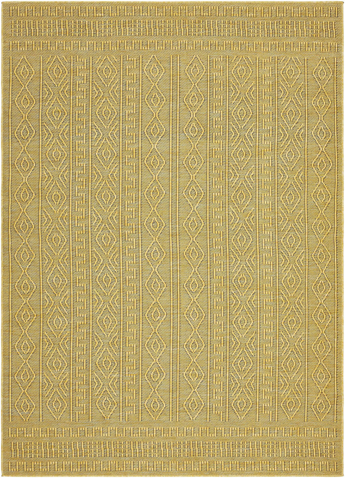 Nuela Mustard Outdoor Area Rug - Clearance