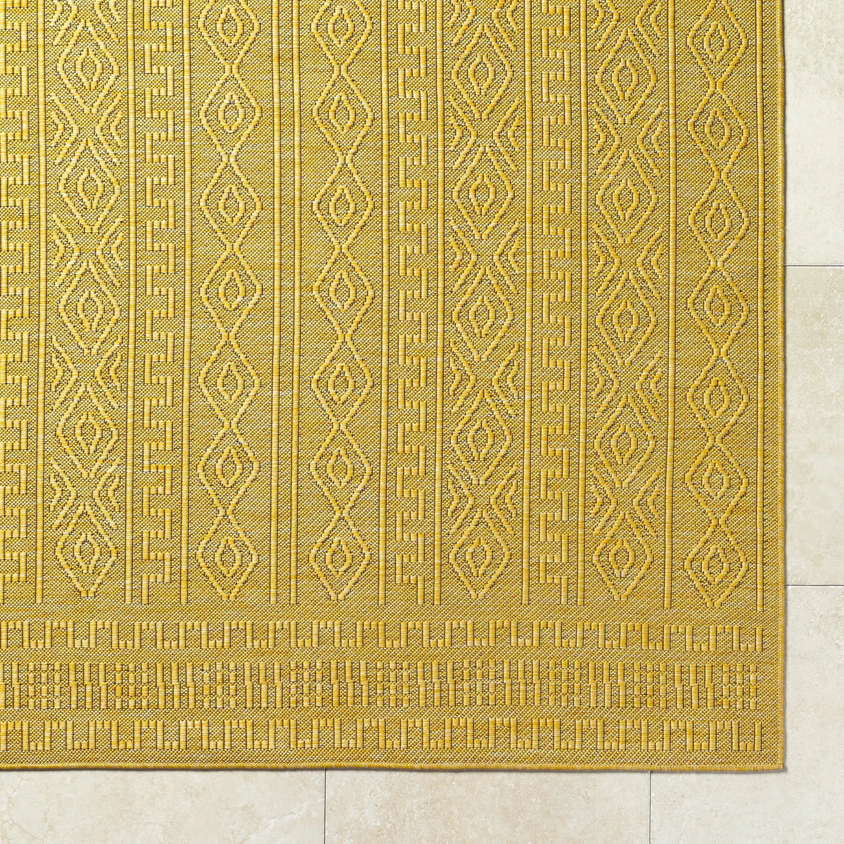 Nuela Mustard Outdoor Area Rug - Clearance, photo 7 of 7