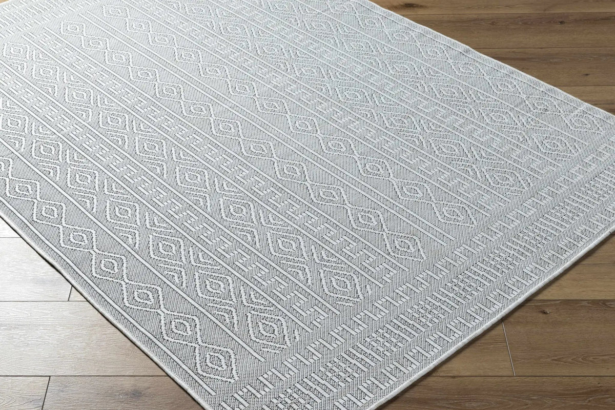 Nuela Light Gray Outdoor Area Rug - Clearance, photo 4 of 10