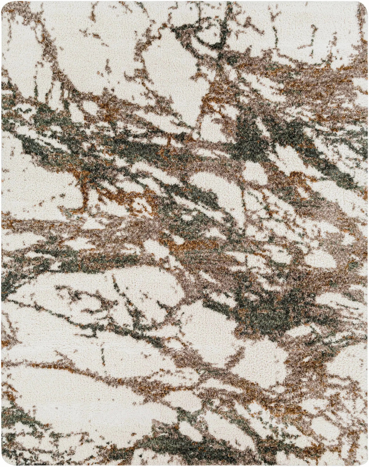 Ngunnawal Cream/Brown Marble Plush Rug, photo 8 of 8