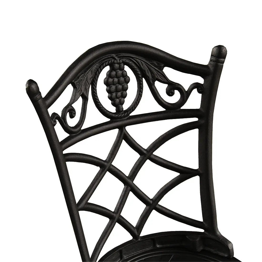 Black Grape Vineyard Outdoor Patio Garden Aluminum 3 Piece Bistro Set by Sharicks