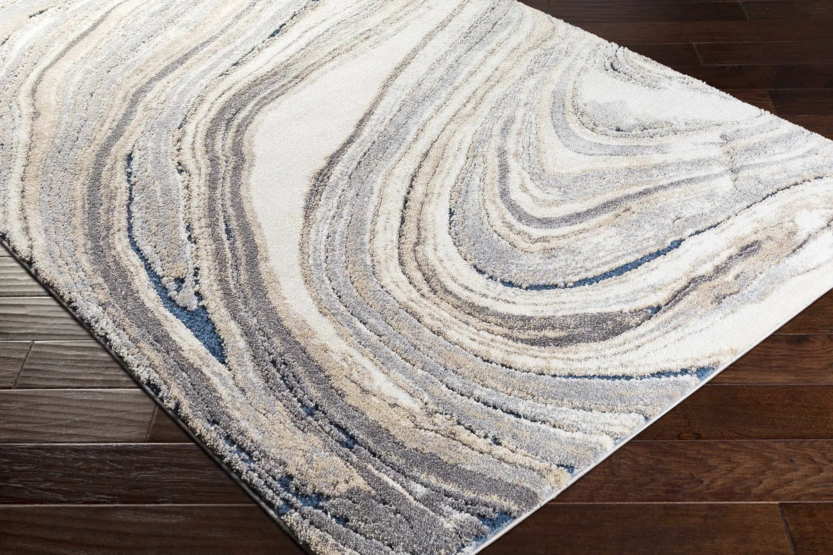 Nillumbik Gray Marble Design Rug, photo 6 of 7