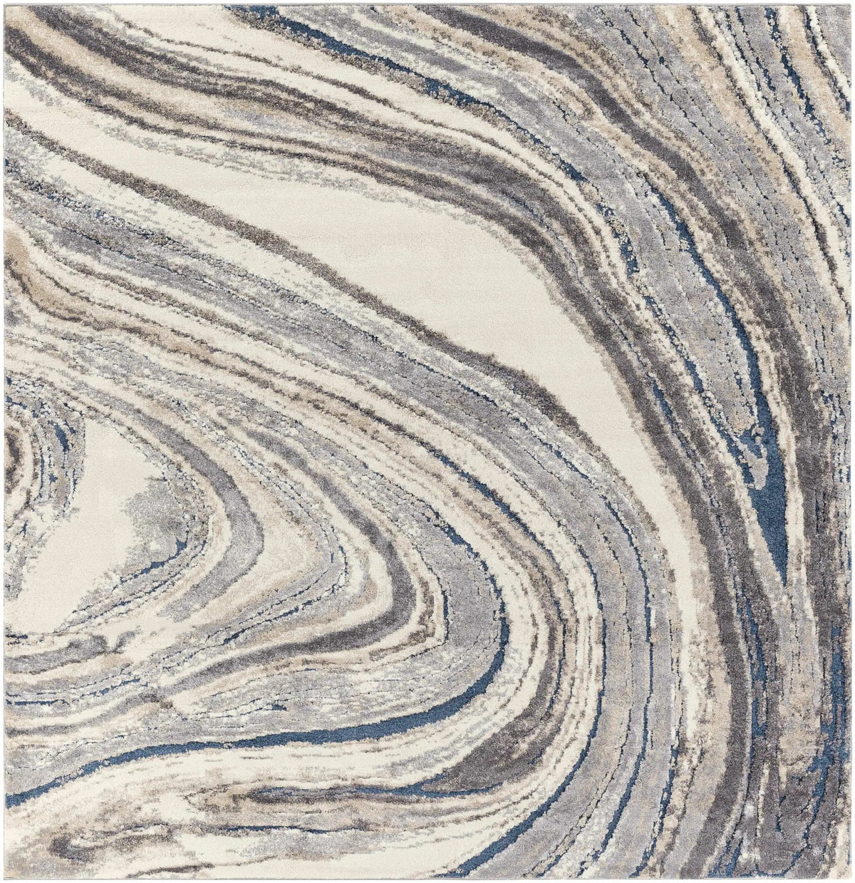 Nillumbik Gray Marble Design Rug, photo 3 of 7