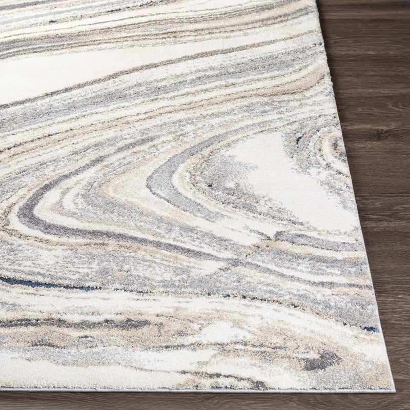 Nillumbik Gray Marble Design Rug by Boutique Rugs