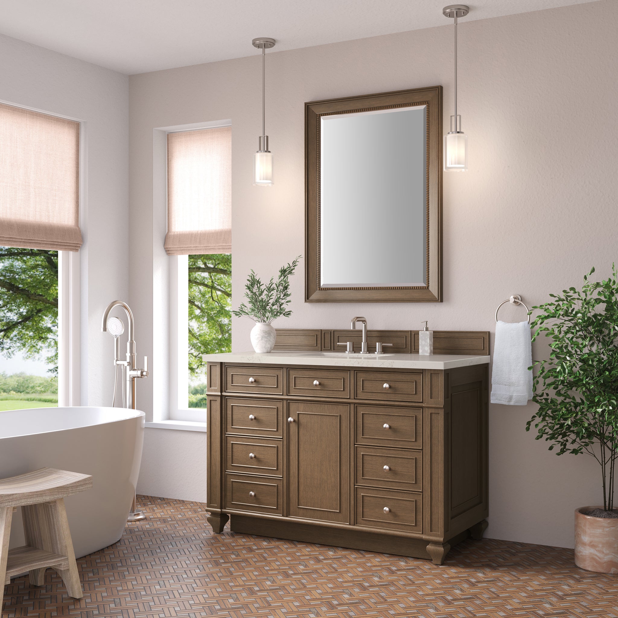 James Martin Bristol 48" Single Bathroom Vanity, Saddle Brown, view 32