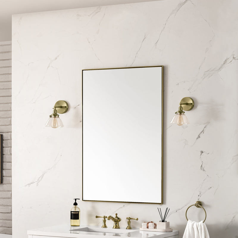 James Martin Rohe 26" Mirror, Champagne Brass, view 3