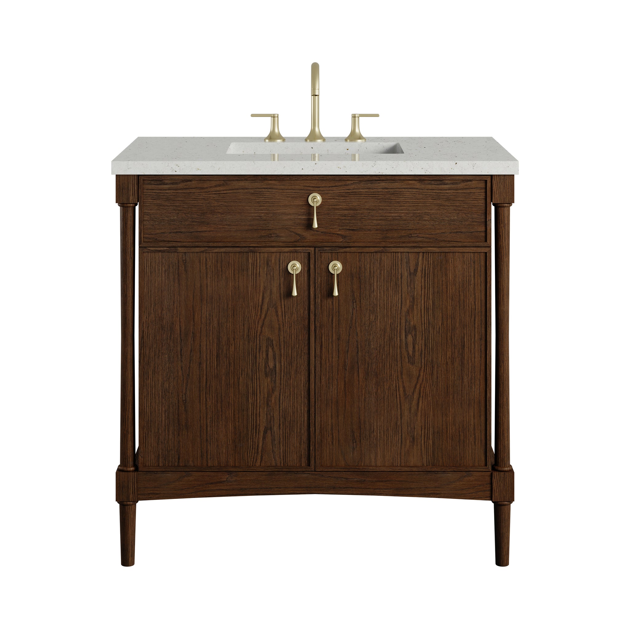 James Martin Kinnsden 36" Single Bathroom Vanity, Sable Oak, view 23