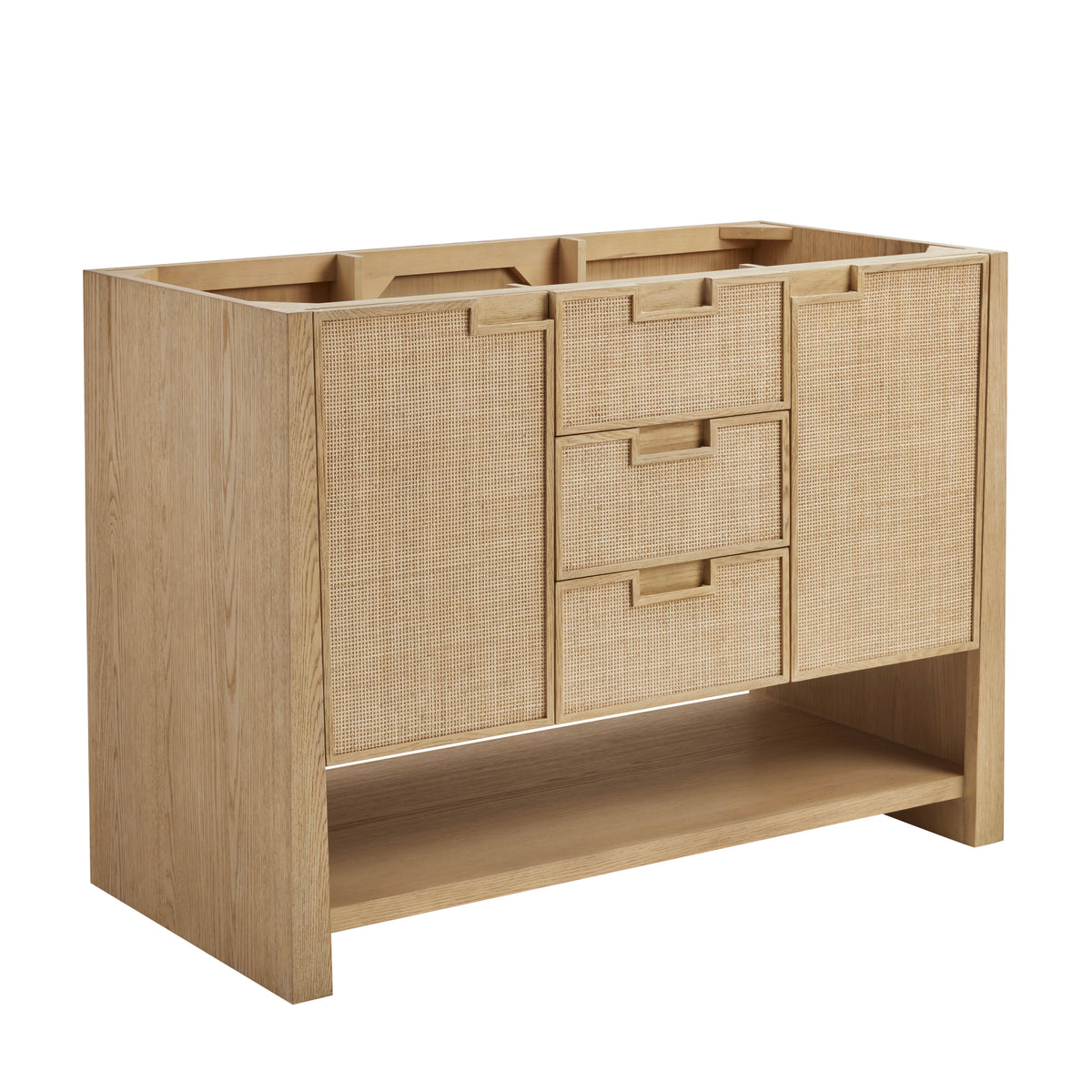 James Martin Solene 48" Single Bathroom Vanity, Seaside Oak, cabinet without a countertop