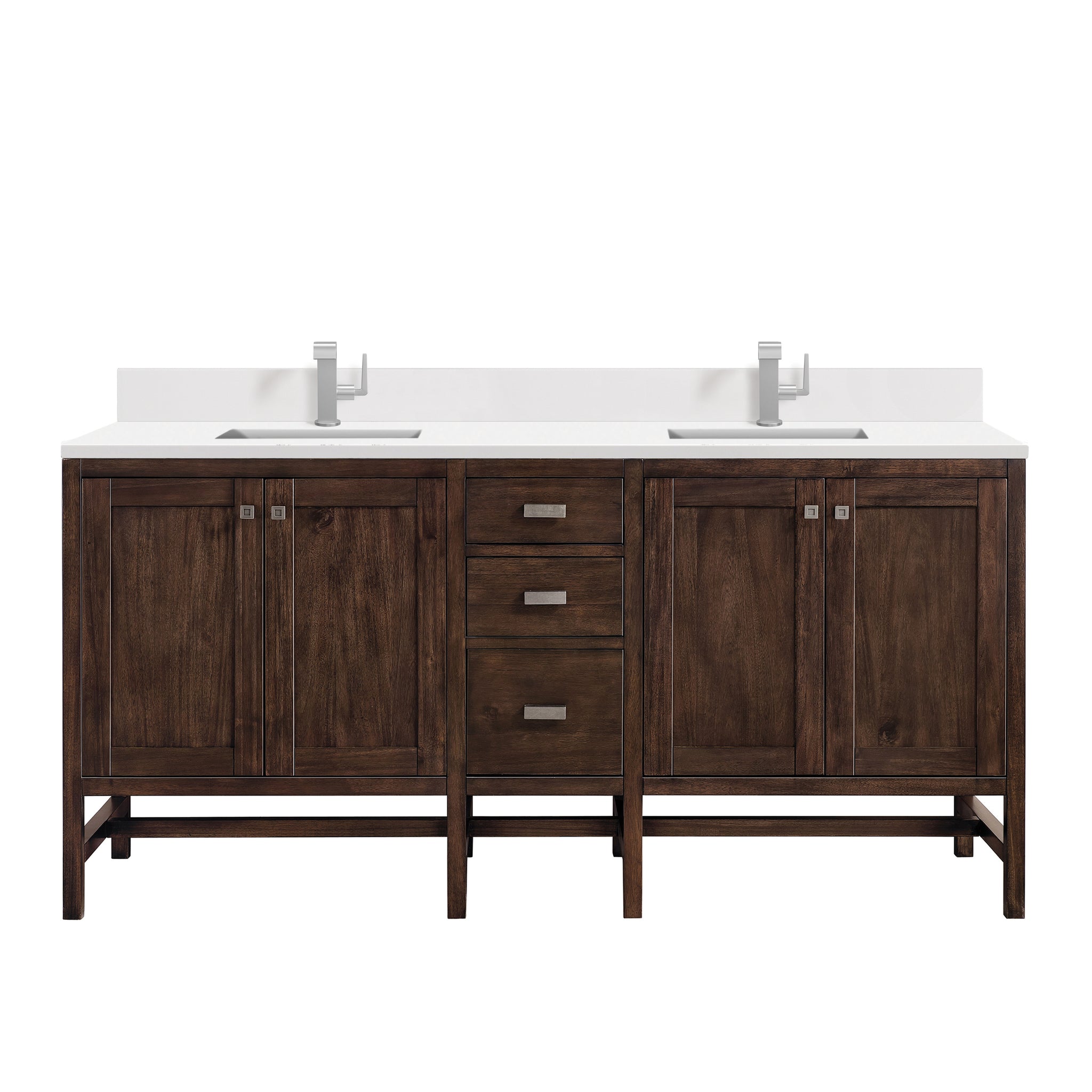 James Martin Addison 72" Double Bathroom Vanity, Mid-Century Acacia, view 22