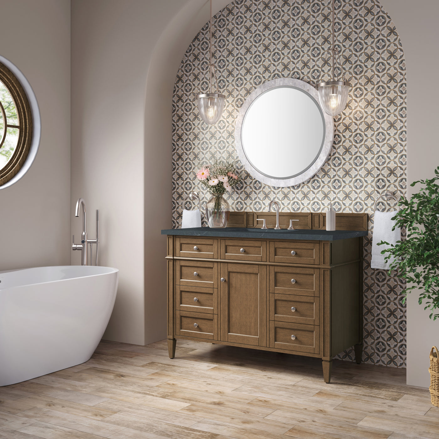 James Martin Brittany 48" Single Bathroom Vanity, Saddle Brown, view 28