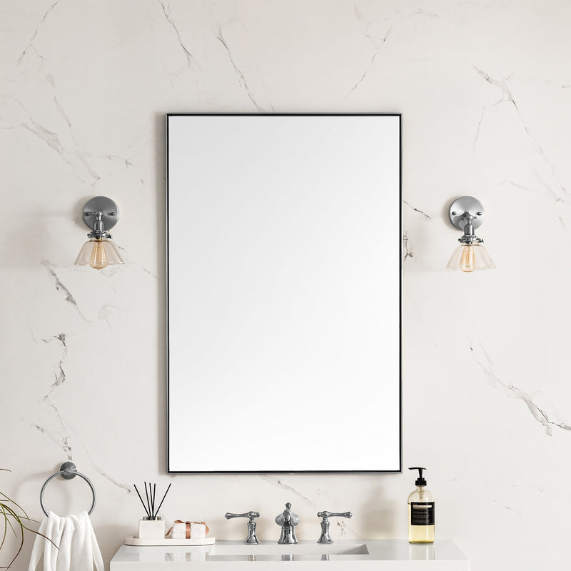 James Martin Rohe 26" Mirror, Satin Nickel, view 2