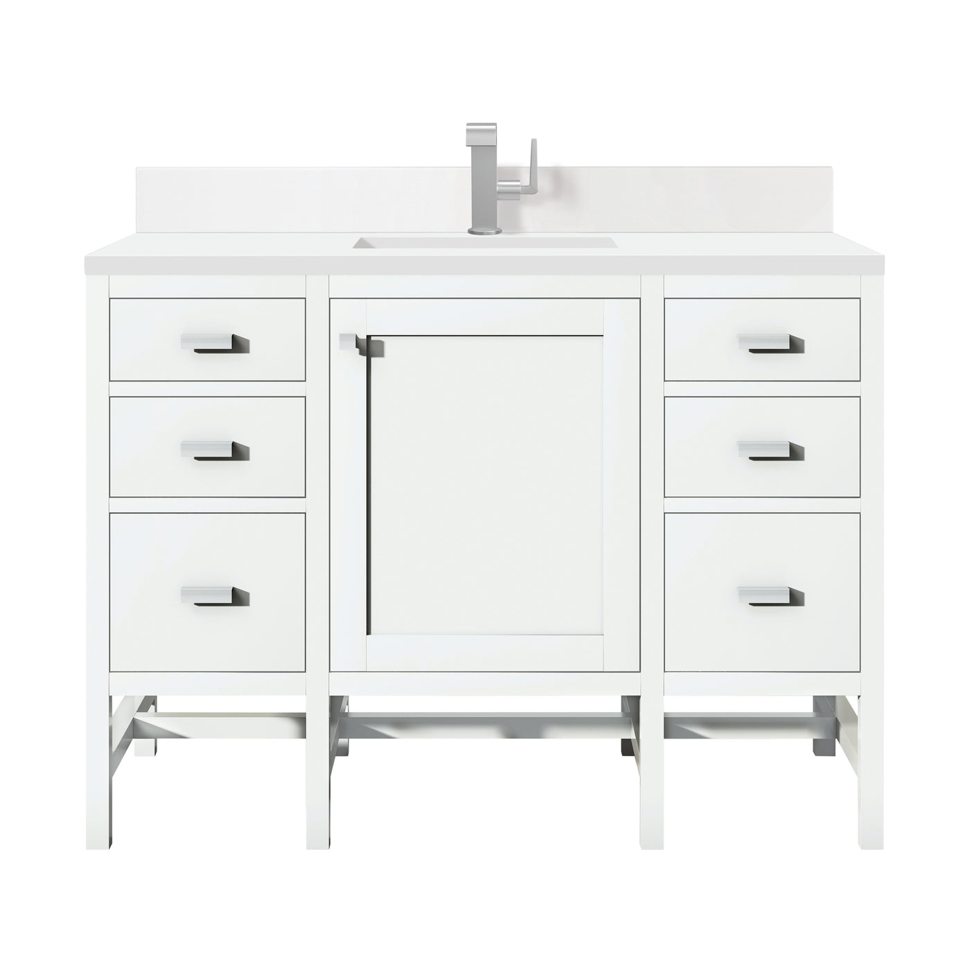 James Martin Addison 48" Single Bathroom Vanity, Glossy White, view 18
