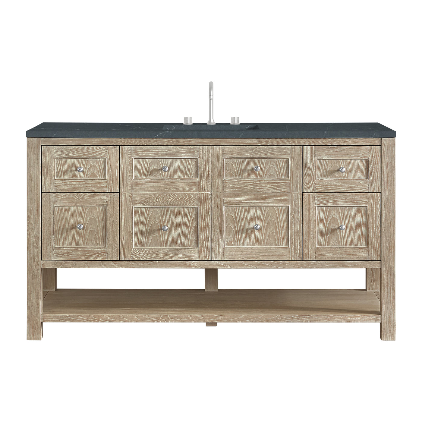 James Martin Breckenridge 60" Single Bathroom Vanity, Whitewashed Oak, view 31