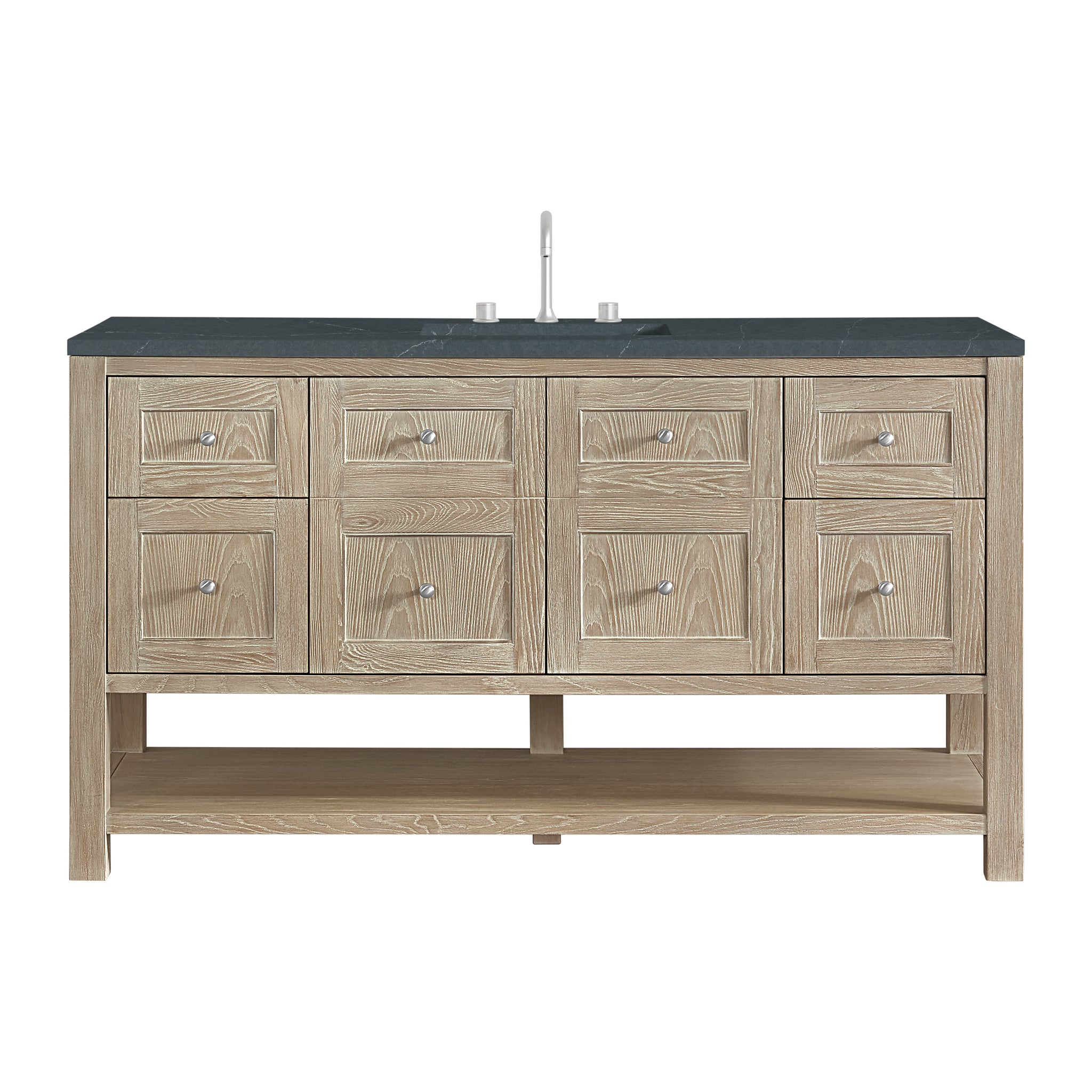 James Martin Breckenridge 60" Single Bathroom Vanity, Whitewashed Oak, view 31
