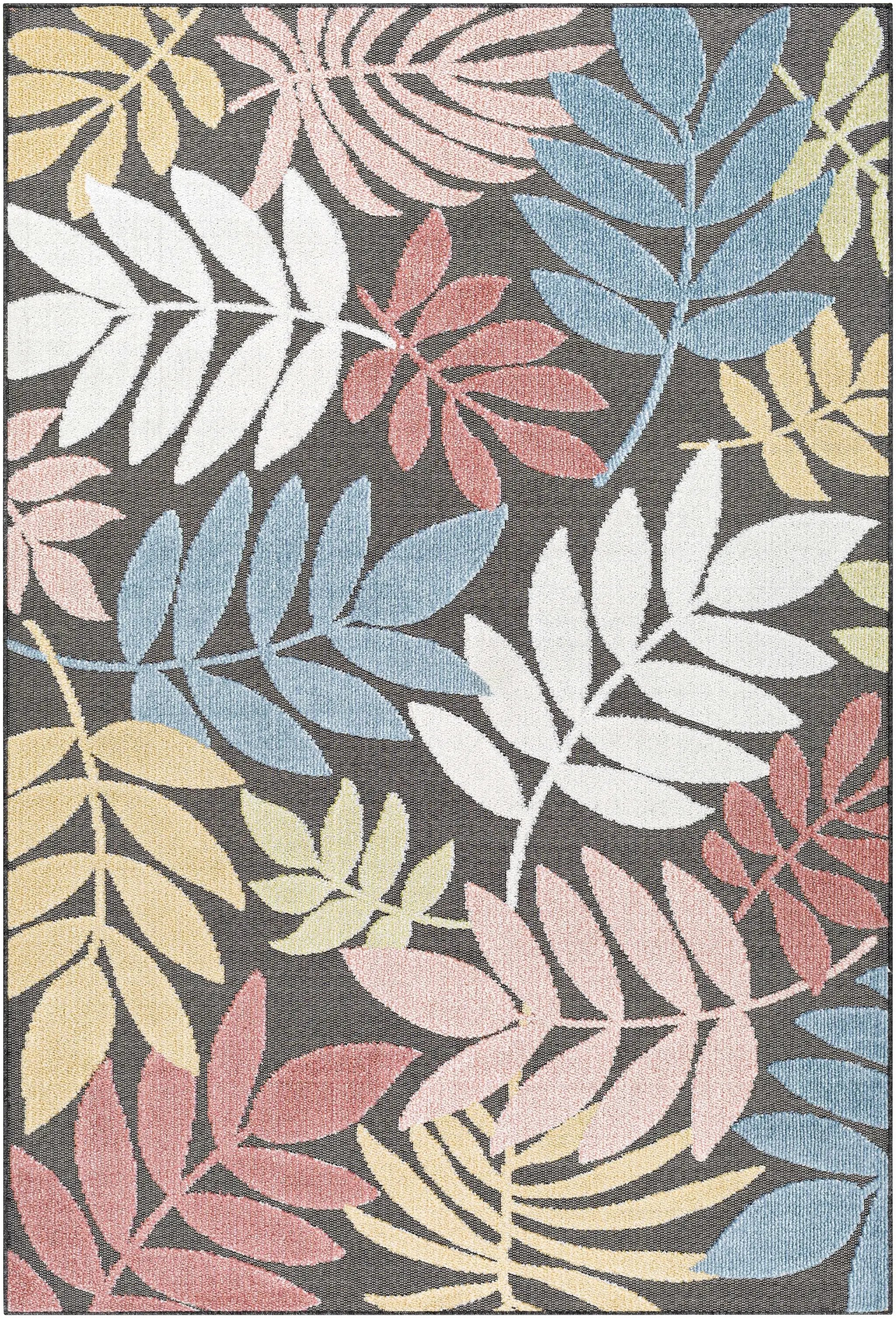Nasha Charcoal Outdoor Area Rug - Clearance by Boutique Rugs