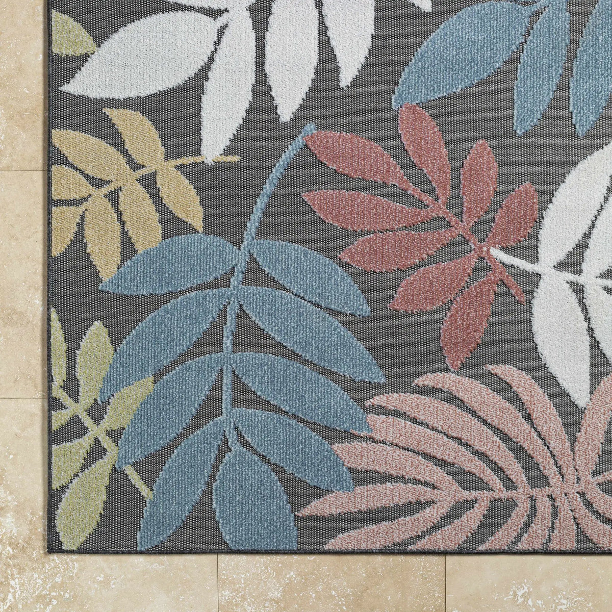 Nasha Charcoal Outdoor Area Rug - Clearance, photo 7 of 7