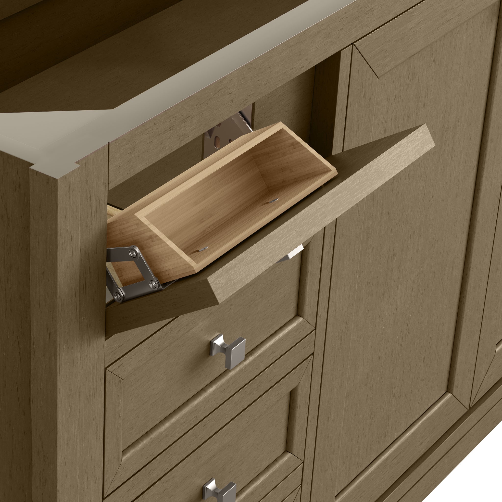 James Martin Chicago 60" Double Bathroom Vanity, Walnut Whisper, view 18