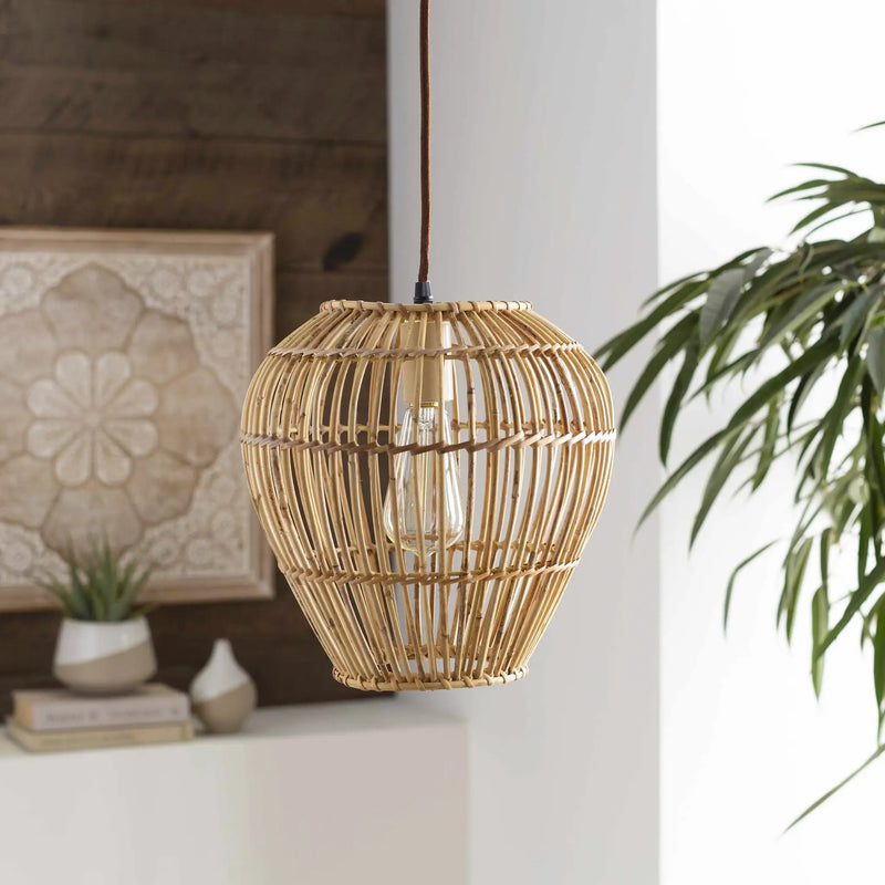 Unionport Rattan Ceiling Lighting - Clearance by Boutique Rugs