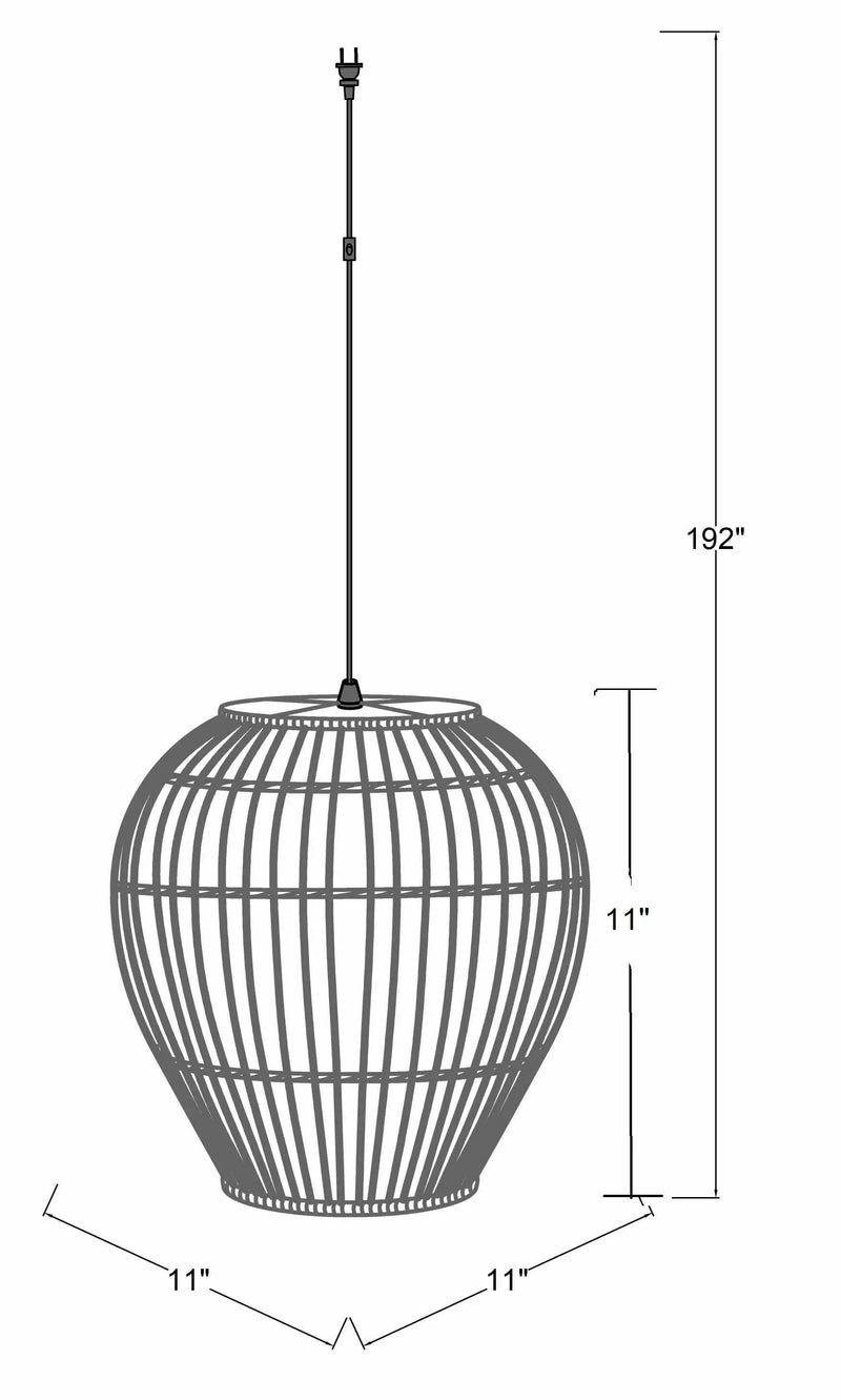 Unionport Rattan Ceiling Lighting - Clearance by Boutique Rugs